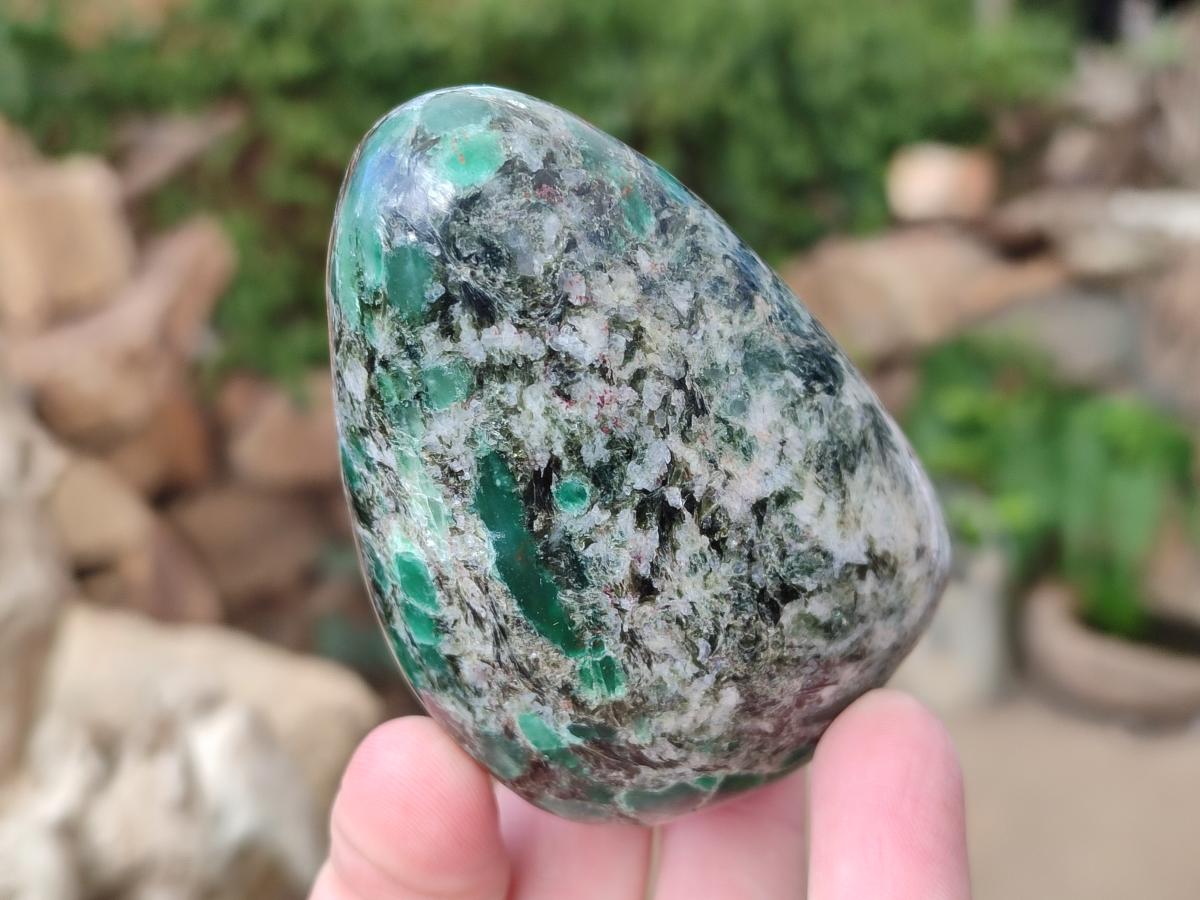 Polished Emerald Mica 'Mutokolite' Standing Display Pieces x 4 From Mutoko, Zimbabwe - Toprock Gemstones and Minerals 