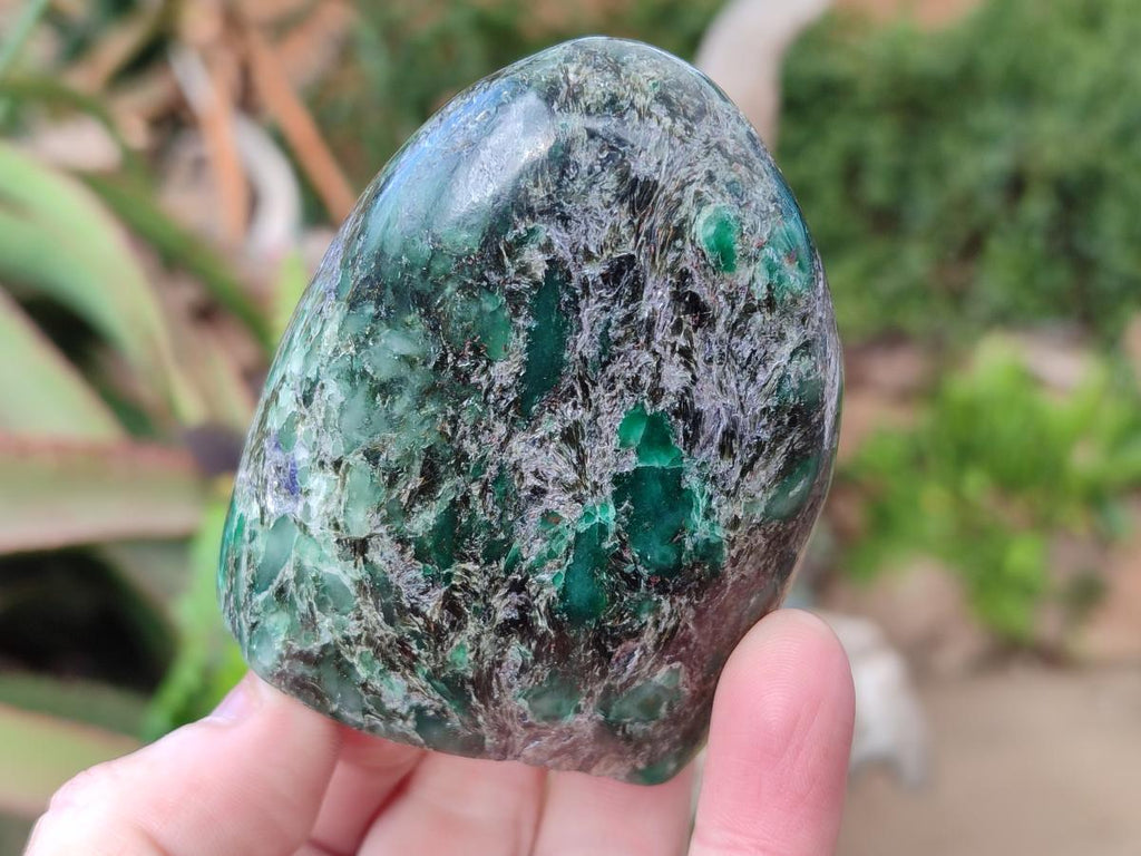 Polished Emerald Mica 'Mutokolite' Standing Display Pieces x 4 From Mutoko, Zimbabwe - Toprock Gemstones and Minerals 