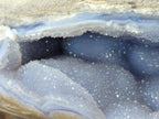 Polished and Natural XXL Blue Lace Agate Standing Display Piece x 1 From Nsanje, Malawi - Toprock Gemstones and Minerals 