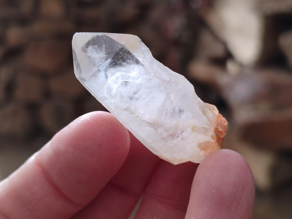 Natural Malagasy Quartz Crystals with White Phantoms x 70 From Madagascar - Toprock Gemstones and Minerals 