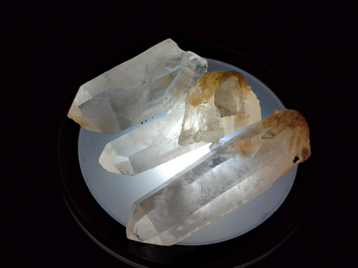 Natural Malagasy Quartz Crystals with White Phantoms x 70 From Madagascar - Toprock Gemstones and Minerals 