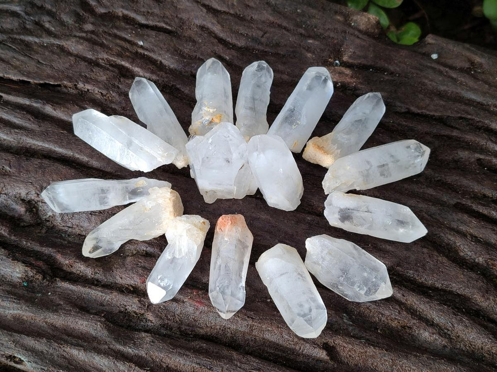Natural Malagasy Quartz Crystals with White Phantoms x 70 From Madagascar - Toprock Gemstones and Minerals 
