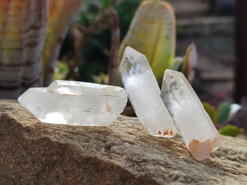 Natural Malagasy Quartz Crystals with White Phantoms x 70 From Madagascar - Toprock Gemstones and Minerals 