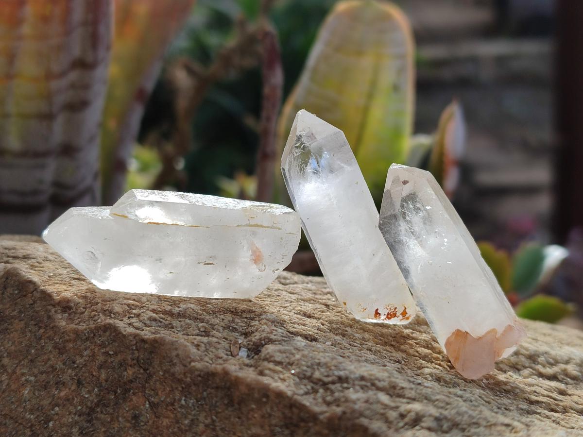 Natural Malagasy Quartz Crystals with White Phantoms x 70 From Madagascar - Toprock Gemstones and Minerals 