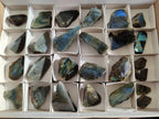 Polished One Side Labradorite Slices x 26 From Madagascar - Toprock Gemstones and Minerals 