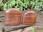 Polished Banded Tiger Iron Standing Display Pieces x 4 From South Africa - Toprock Gemstones and Minerals 