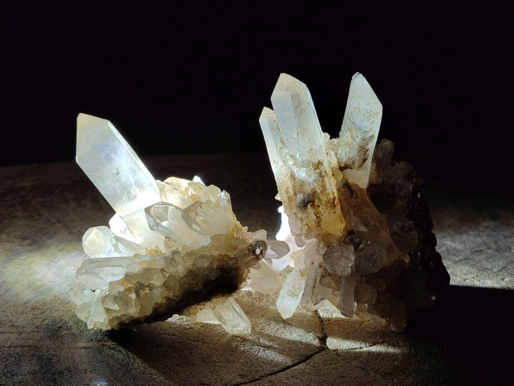 Natural Malagasy Quartz Clusters x 6 From Madagascar - Toprock Gemstones and Minerals 