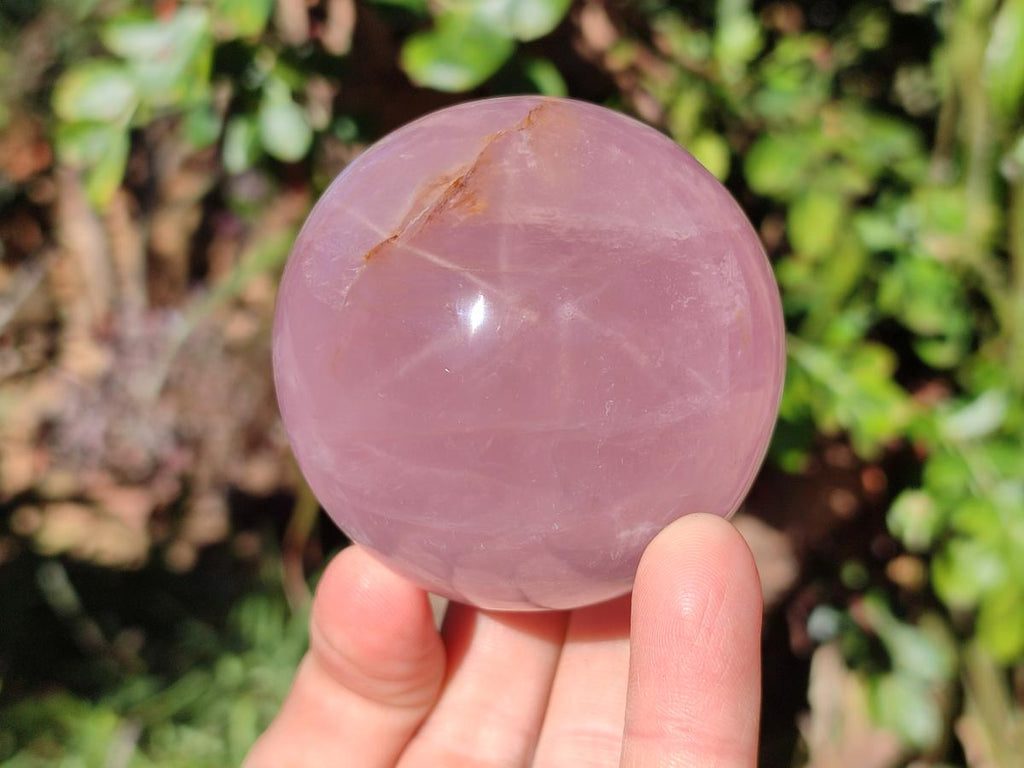 Polished Gemmy Star Rose Quartz Spheres x 4 From Madagascar - Toprock Gemstones and Minerals 