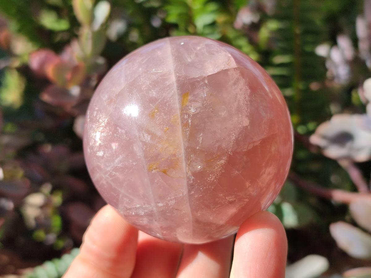 Polished Gemmy Star Rose Quartz Spheres x 4 From Madagascar - Toprock Gemstones and Minerals 