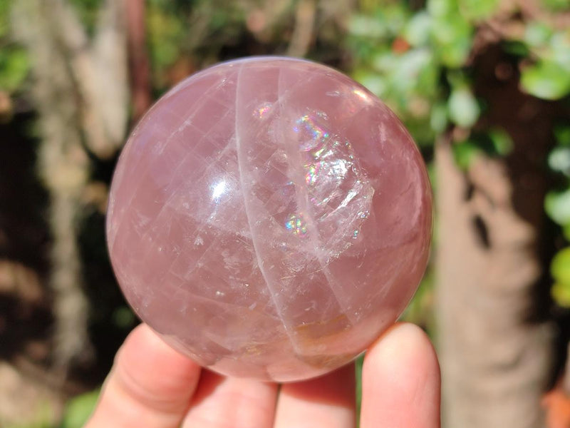 Polished Gemmy Star Rose Quartz Spheres x 4 From Madagascar - Toprock Gemstones and Minerals 
