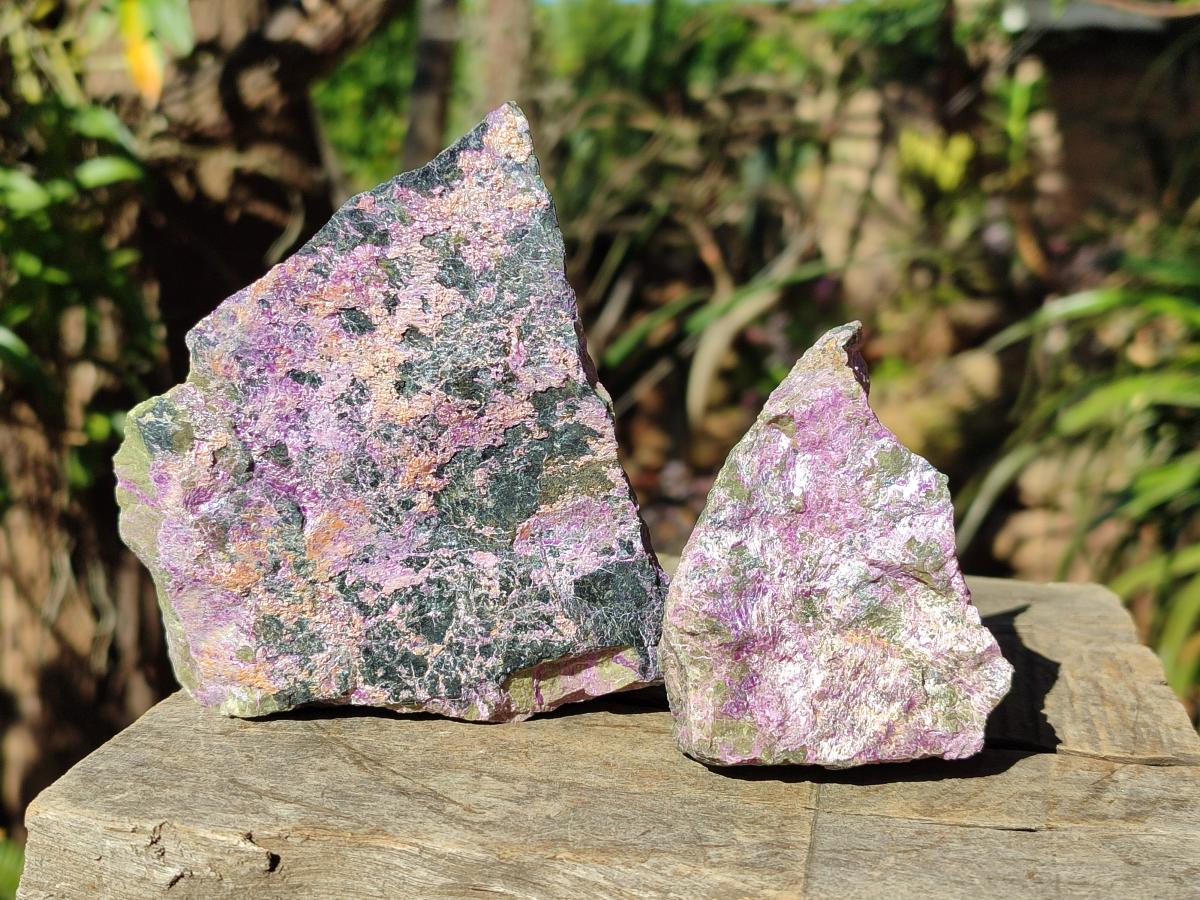 Natural Large Cobbed Stichtite Specimens x 9 From Barberton, South Africa - Toprock Gemstones and Minerals 