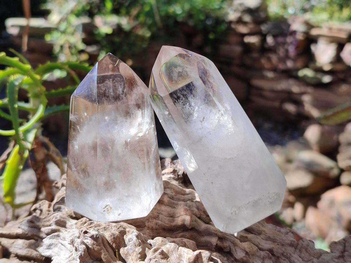 Polished Mixed Smokey Quartz Crystals x 6 From Madagascar - Toprock Gemstones and Minerals 