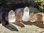 Polished Mixed Smokey Quartz Crystals x 6 From Madagascar - Toprock Gemstones and Minerals 