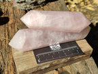 Polished Double Terminated Gemmy Rose Quartz Crystals x 6 From Madagascar - Toprock Gemstones and Minerals 