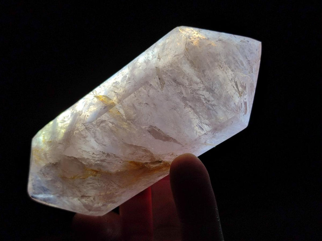 Polished Double Terminated Gemmy Rose Quartz Crystals x 6 From Madagascar - Toprock Gemstones and Minerals 