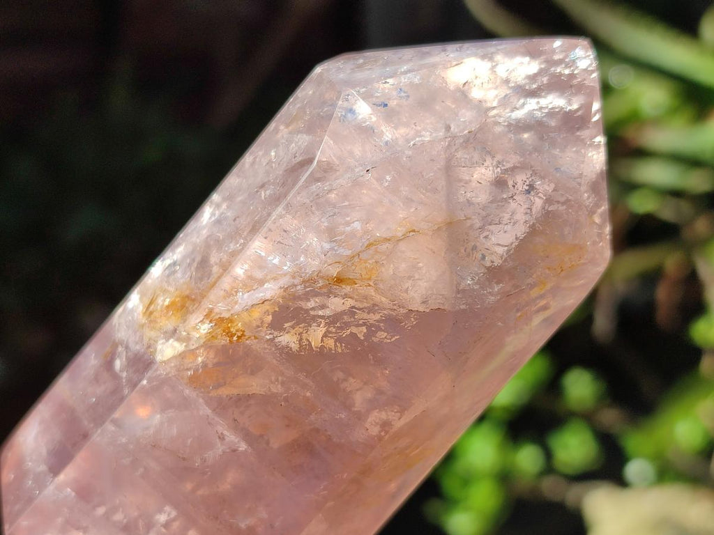 Polished Double Terminated Gemmy Rose Quartz Crystals x 6 From Madagascar - Toprock Gemstones and Minerals 
