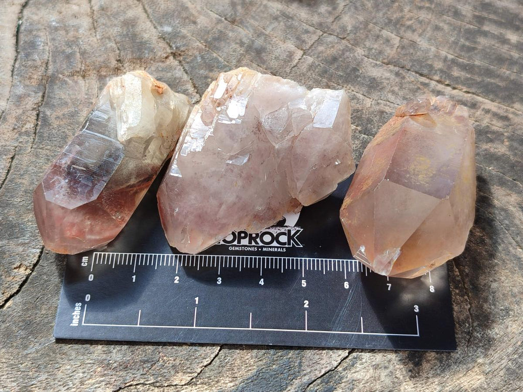 Natural Red Hematoid Quartz Crystals x 35 From Karoi, Zimbabwe - Toprock Gemstones and Minerals 