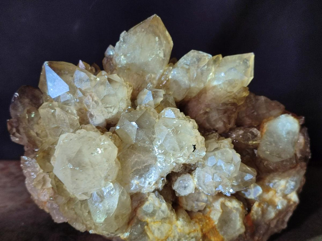 Natural Large Cascading White Phantom Smokey Citrine Quartz Cluster x 1 From Luena, Congo - Toprock Gemstones and Minerals 