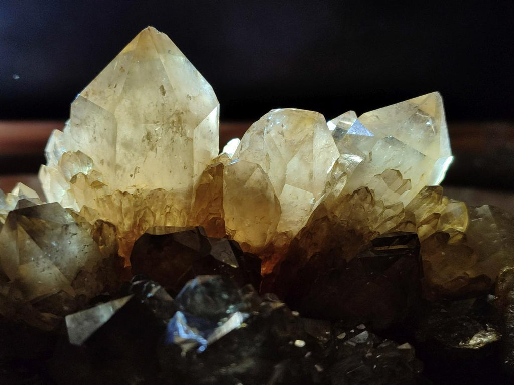 Natural Large Cascading White Phantom Smokey Citrine Quartz Cluster x 1 From Luena, Congo - Toprock Gemstones and Minerals 