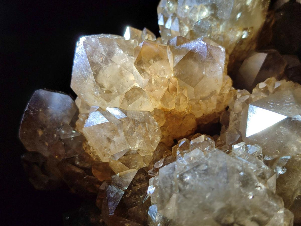 Natural Large Cascading White Phantom Smokey Citrine Quartz Cluster x 1 From Luena, Congo - Toprock Gemstones and Minerals 