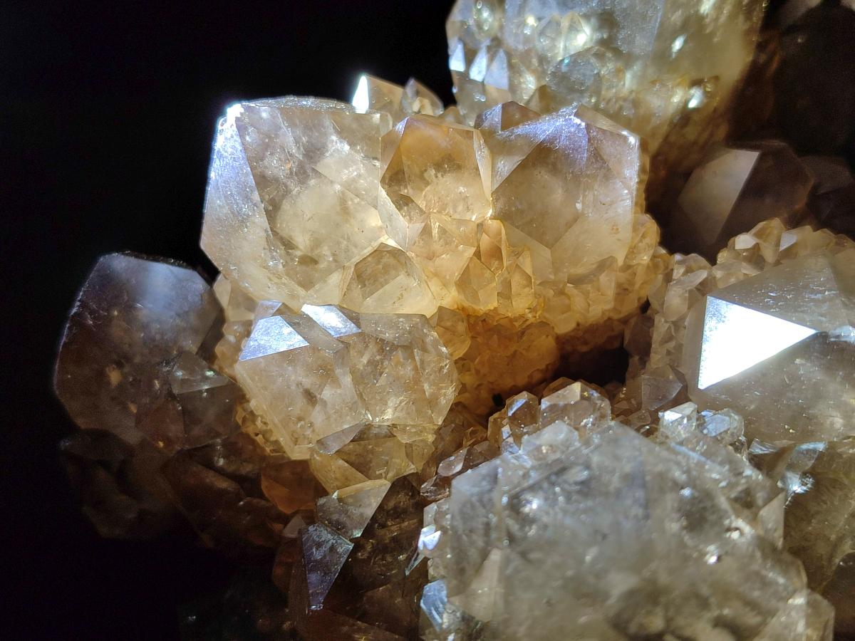 Natural Large Cascading White Phantom Smokey Citrine Quartz Cluster x 1 From Luena, Congo - Toprock Gemstones and Minerals 