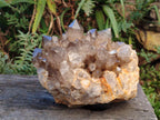 Natural Large Cascading White Phantom Smokey Citrine Quartz Cluster x 1 From Luena, Congo - Toprock Gemstones and Minerals 