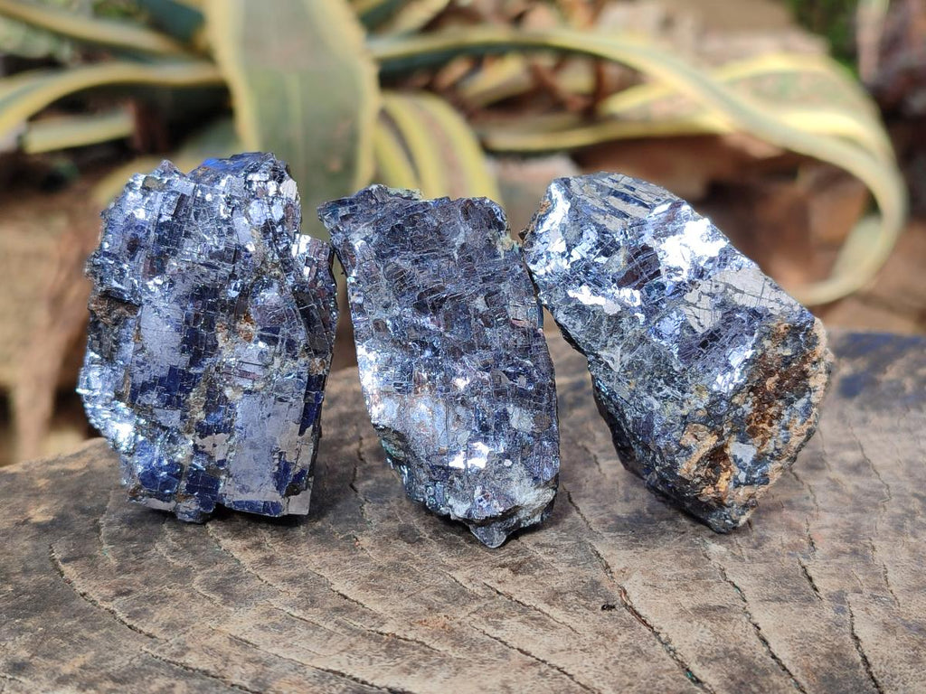 Natural Bright Silver Lead Galena Cobbed Specimens x 12 From Kaokoveld, Namibia - Toprock Gemstones and Minerals 
