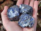 Natural Bright Silver Lead Galena Cobbed Specimens x 12 From Kaokoveld, Namibia - Toprock Gemstones and Minerals 