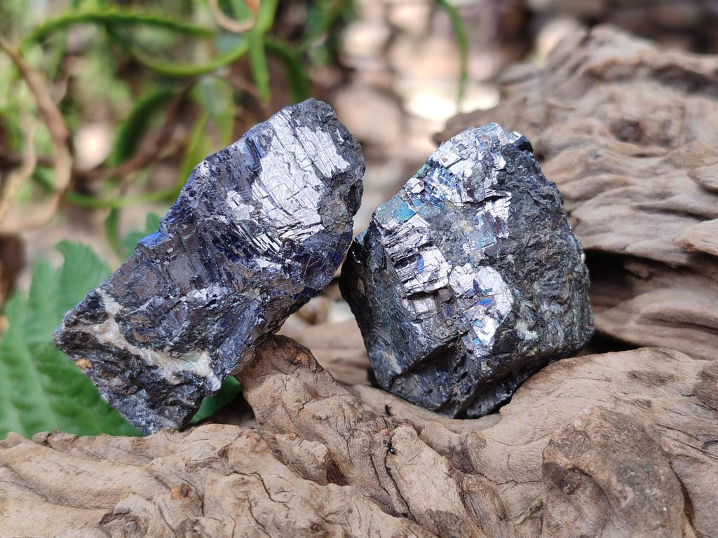 Natural Bright Silver Lead Galena Cobbed Specimens x 12 From Kaokoveld, Namibia - Toprock Gemstones and Minerals 