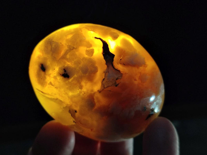 Polished Flower Agate Palm Stones x 12 From Antsahalova, Madagascar - Toprock Gemstones and Minerals 