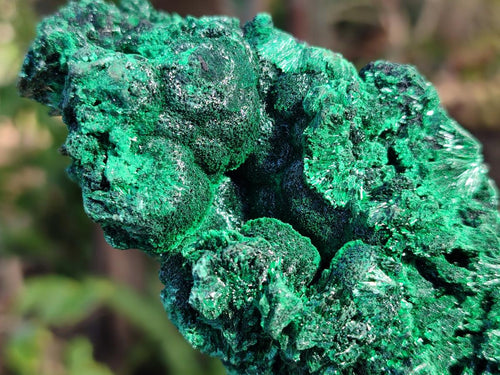 Natural Silky Malachite Specimens x 2 From Kasompe, Congo - Toprock Gemstones and Minerals 