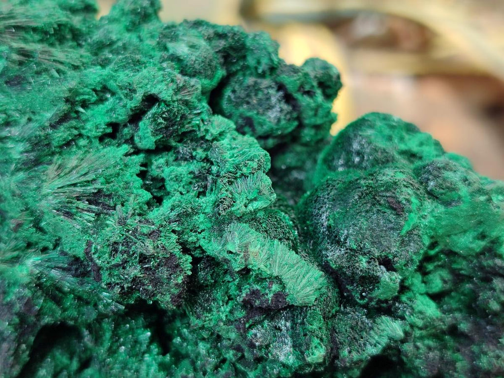 Natural Silky Malachite Specimens x 2 From Kasompe, Congo - Toprock Gemstones and Minerals 