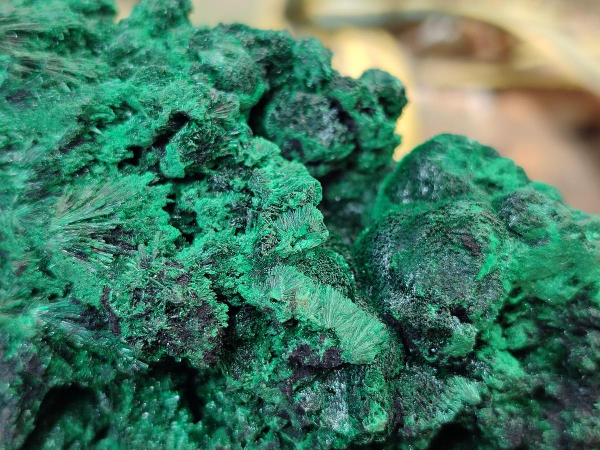 Natural Silky Malachite Specimens x 2 From Kasompe, Congo - Toprock Gemstones and Minerals 