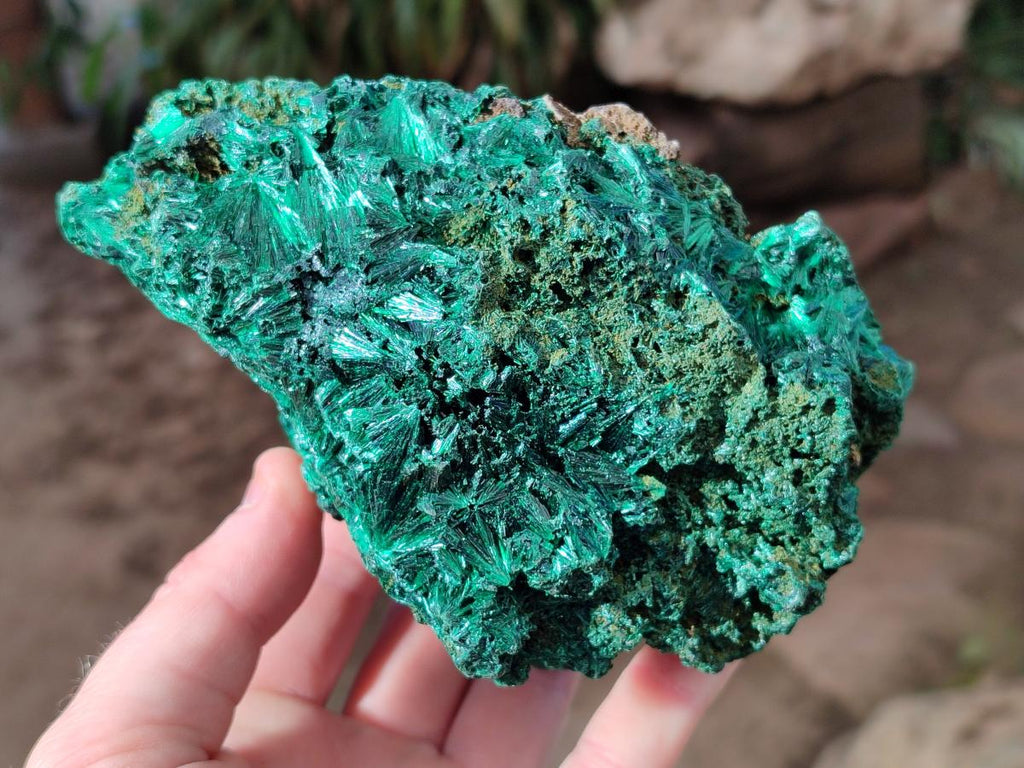 Natural Silky Malachite Specimens x 2 From Kasompe, Congo - Toprock Gemstones and Minerals 