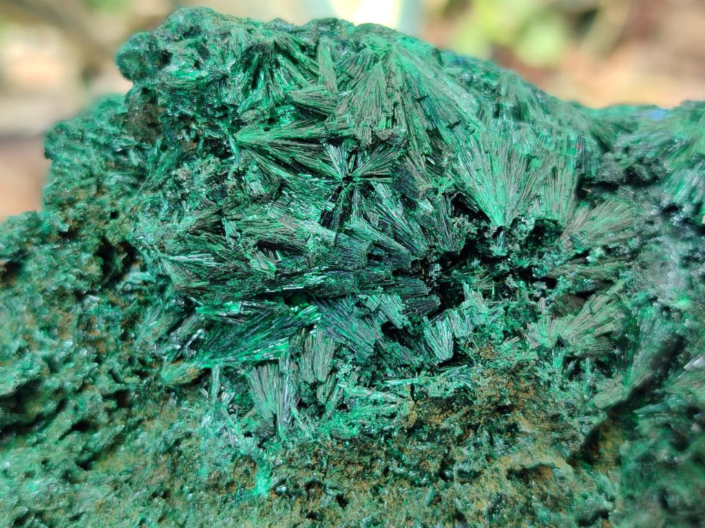 Natural Silky Malachite Specimens x 2 From Kasompe, Congo - Toprock Gemstones and Minerals 