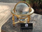Polished Large Lead Glass World Globe x 1 From China - Toprock Gemstones and Minerals 