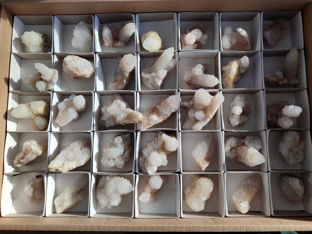 Natural White Spirit Quartz Crystals and Clusters x 35 From Boekenhouthoek, South Africa - Toprock Gemstones and Minerals 
