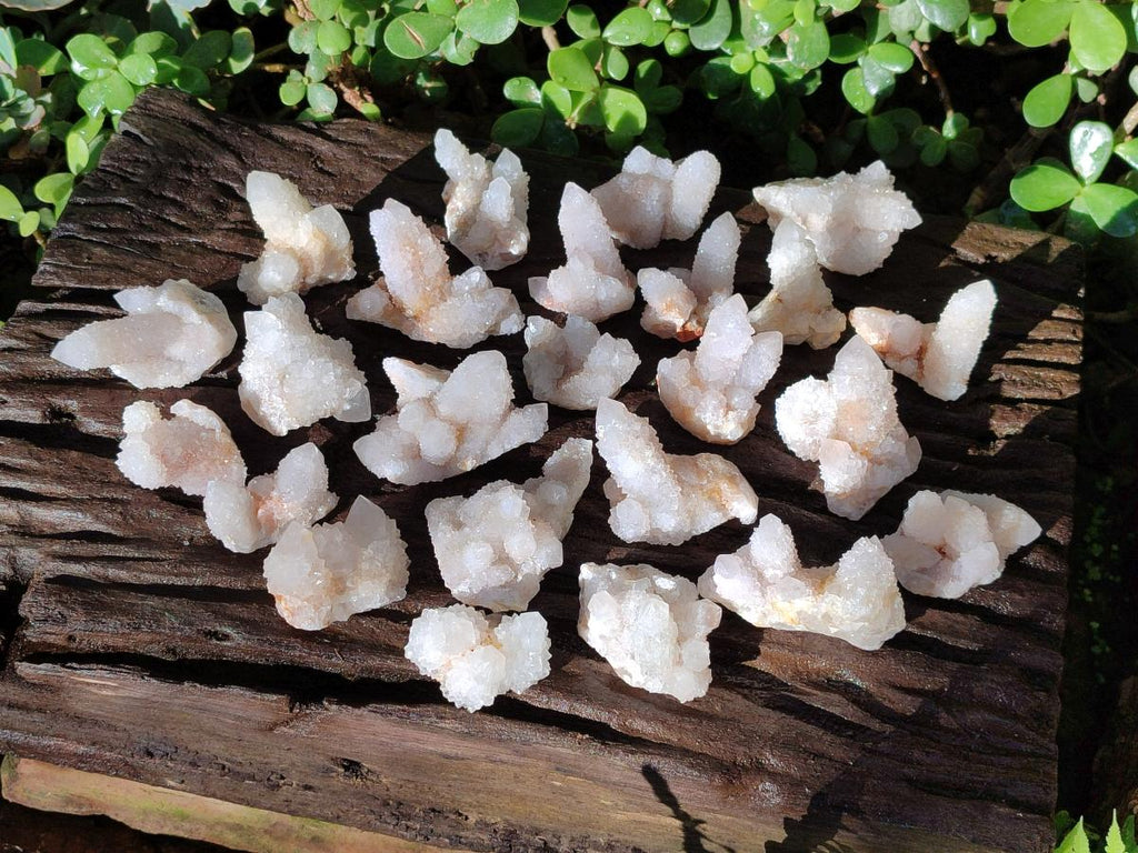 Natural White Spirit Quartz Crystals and Clusters x 35 From Boekenhouthoek, South Africa - Toprock Gemstones and Minerals 