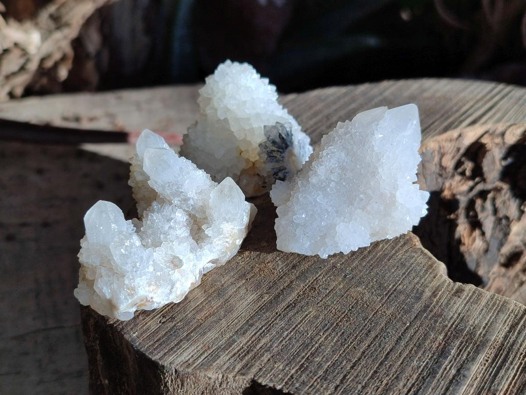 Natural White Spirit Quartz Crystals and Clusters x 35 From Boekenhouthoek, South Africa - Toprock Gemstones and Minerals 