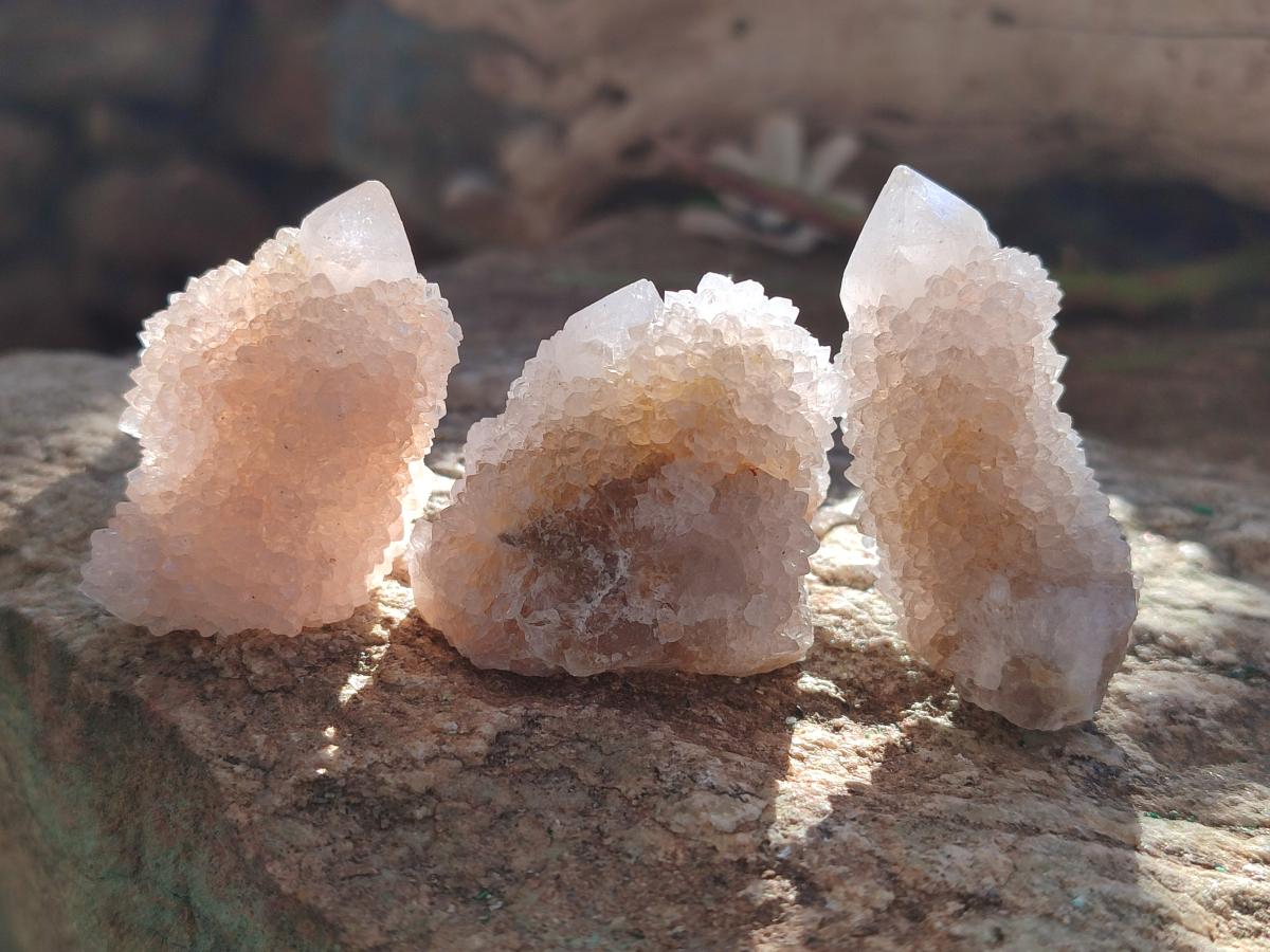 Natural White Spirit Quartz Crystals and Clusters x 35 From Boekenhouthoek, South Africa - Toprock Gemstones and Minerals 