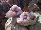 Natural Spirit Amethyst Clusters x 2 From Boekenhouthoek, South Africa - Toprock Gemstones and Minerals 