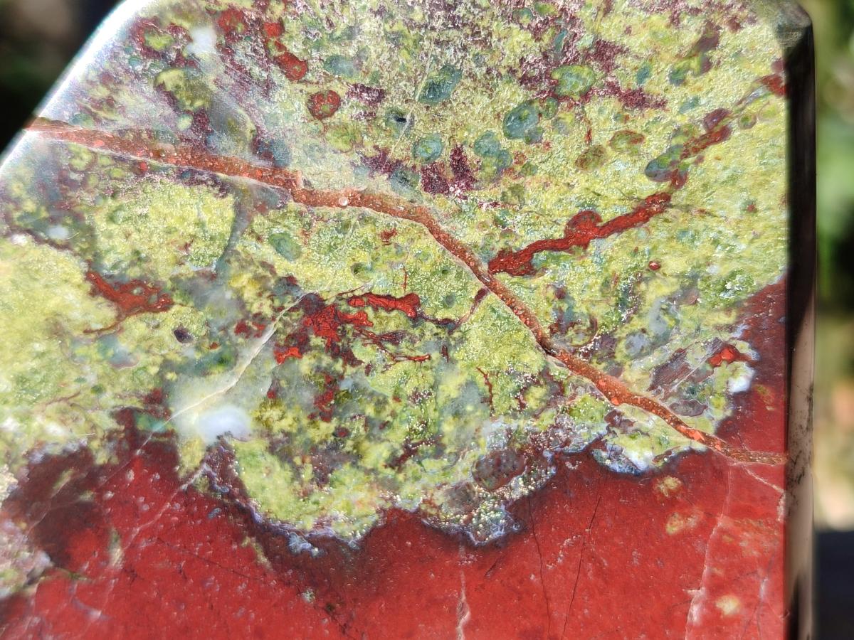 Polished Bastite Dragonsblood Stone Display Crystals x 3 From Tshipise, South Africa - Toprock Gemstones and Minerals 