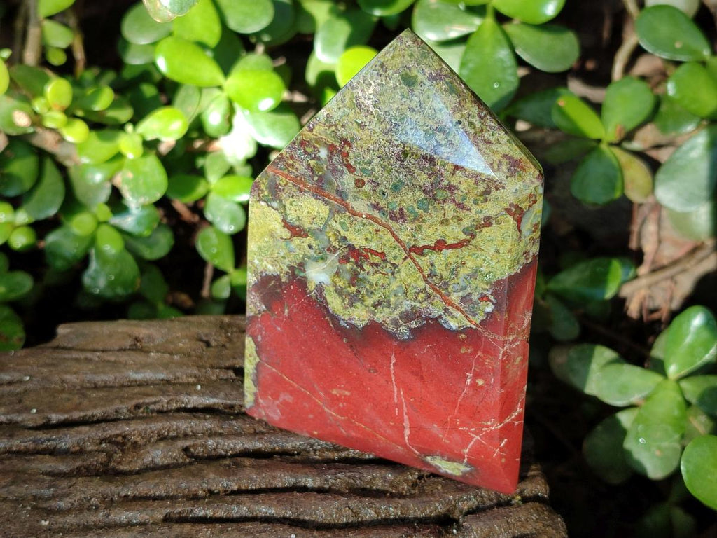 Polished Bastite Dragonsblood Stone Display Crystals x 3 From Tshipise, South Africa - Toprock Gemstones and Minerals 