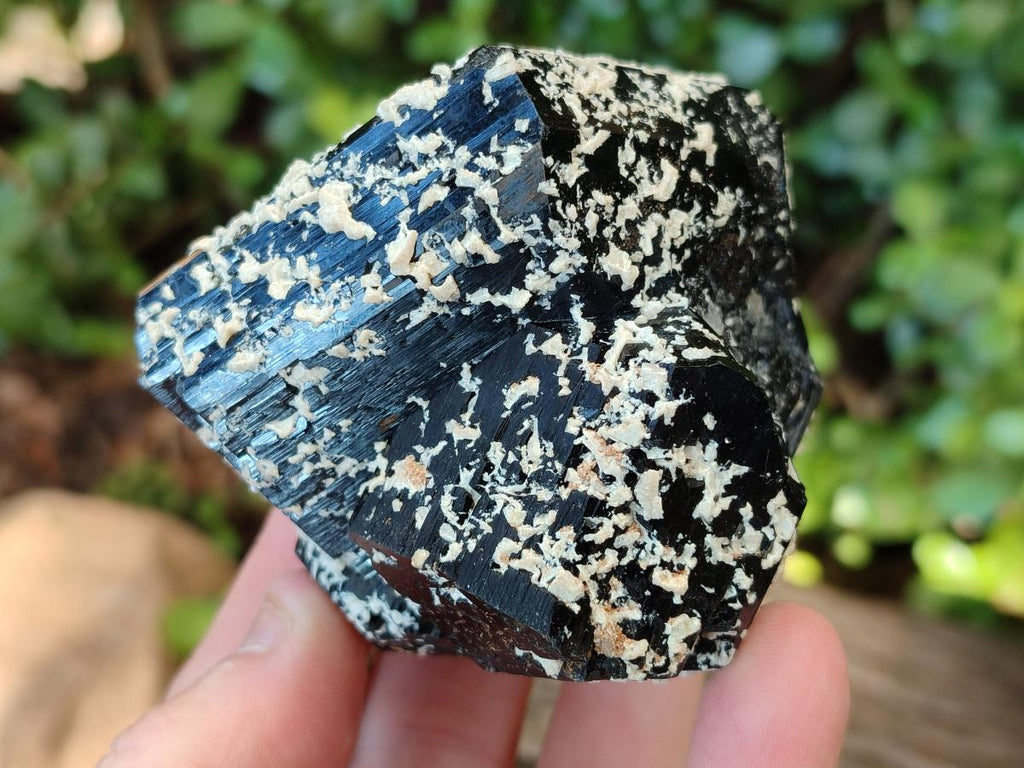 Natural Schorl Black Tourmaline Specimens x 3 From Erongo, Namibia - Toprock Gemstones and Minerals 