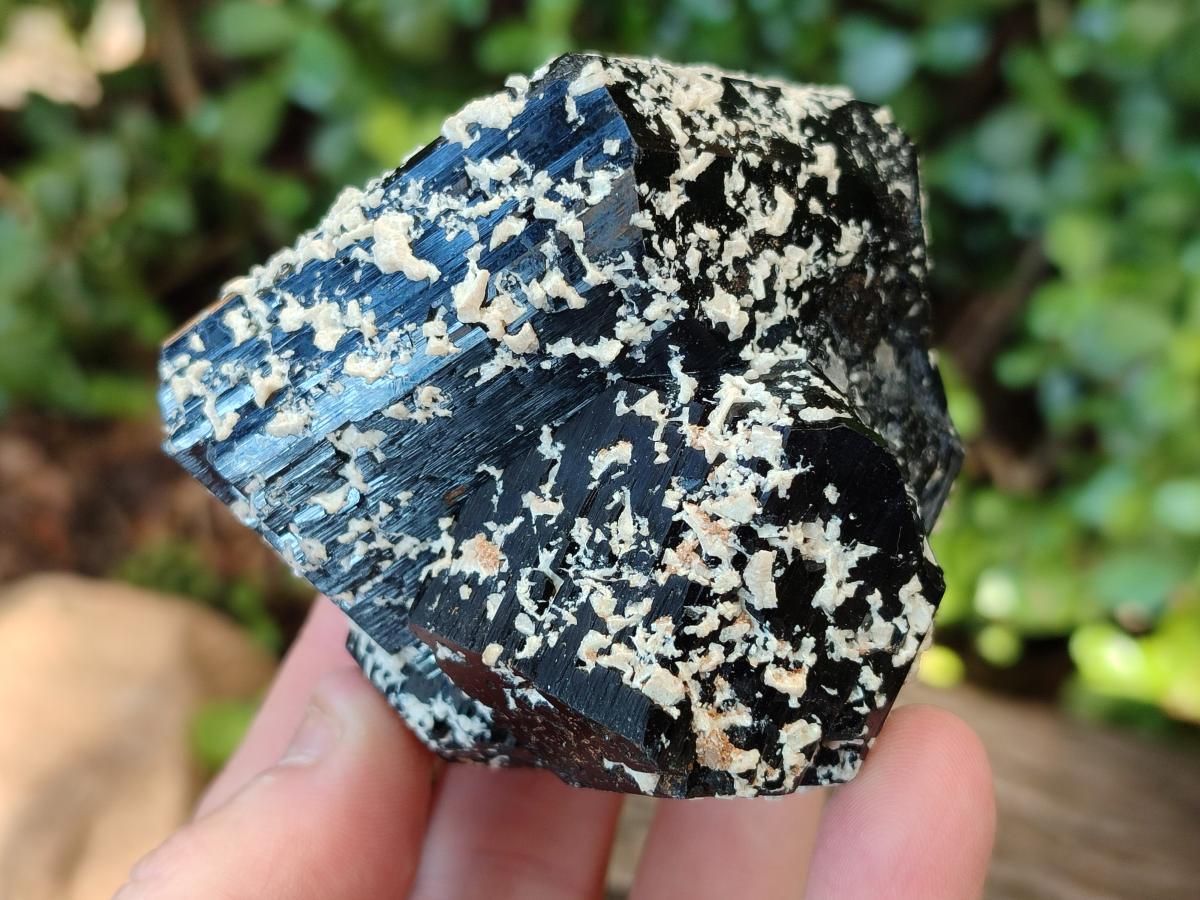 Natural Schorl Black Tourmaline Specimens x 3 From Erongo, Namibia - Toprock Gemstones and Minerals 