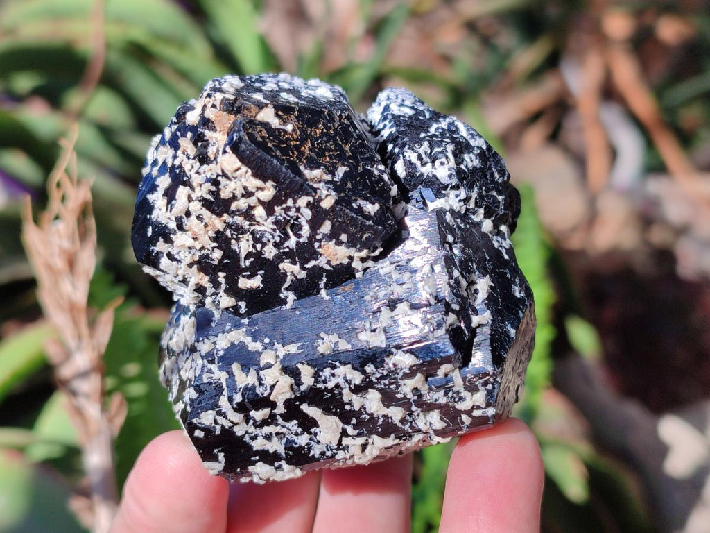 Natural Schorl Black Tourmaline Specimens x 3 From Erongo, Namibia - Toprock Gemstones and Minerals 
