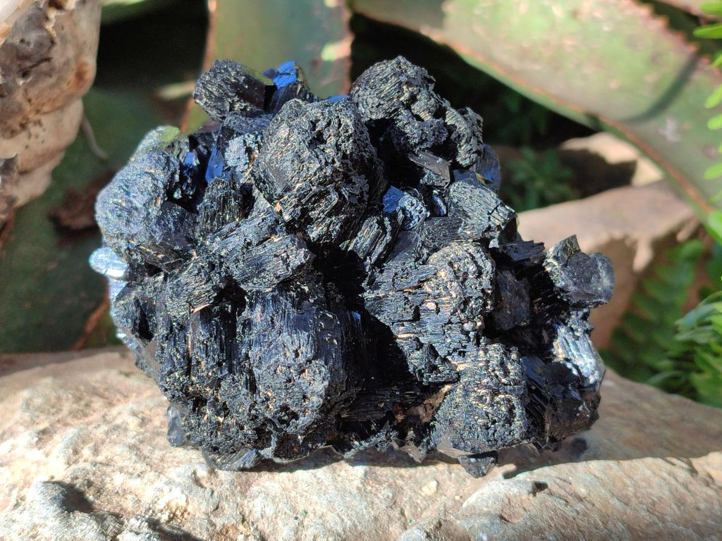 Natural Schorl Black Tourmaline Specimens x 3 From Erongo, Namibia - Toprock Gemstones and Minerals 