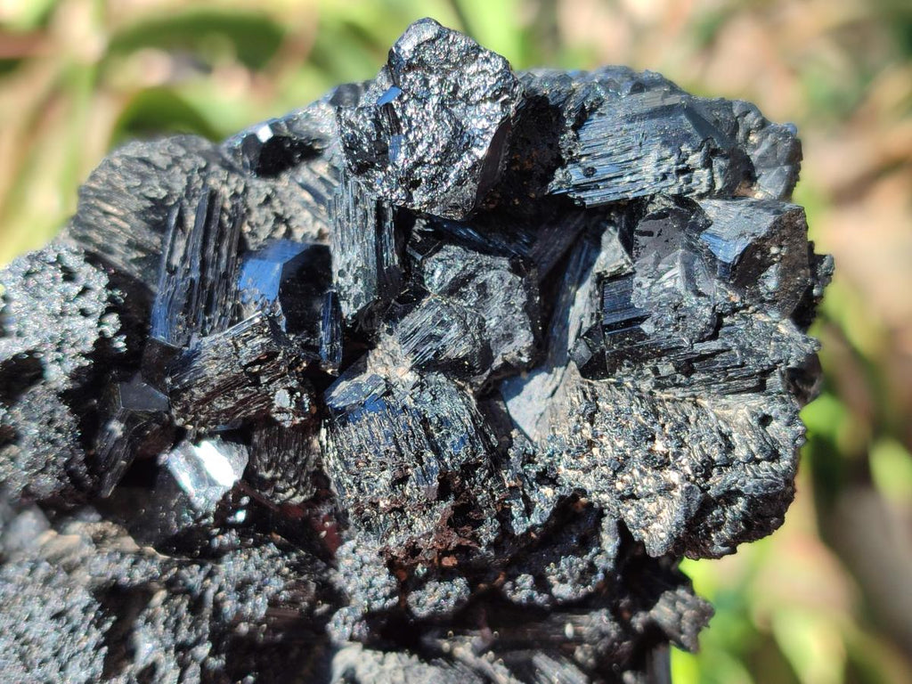 Natural Schorl Black Tourmaline Specimens x 3 From Erongo, Namibia - Toprock Gemstones and Minerals 