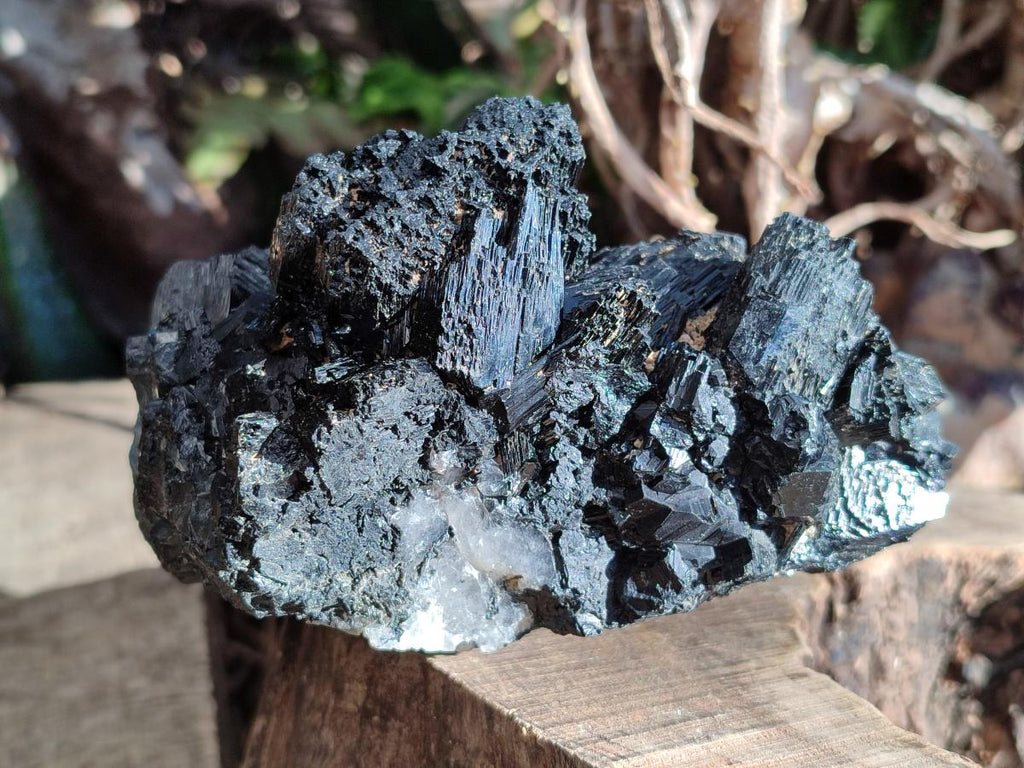 Natural Schorl Black Tourmaline Specimens x 3 From Erongo, Namibia - Toprock Gemstones and Minerals 