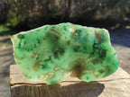 Polished One Side Mtorolite Chrysoprase Slices x 2 From Mutorashanga, Zimbabwe - Toprock Gemstones and Minerals 